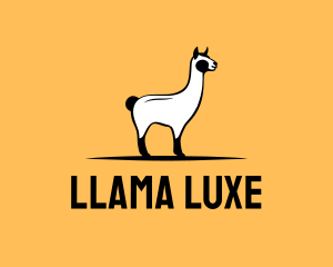 Alpaca Llama Animal logo design