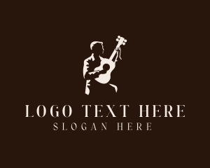 Country Music Guitar Performer Logo