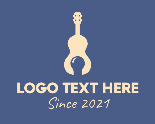 Acoustic Guitar logo example 2