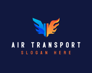 Cooling Heating Wings logo design