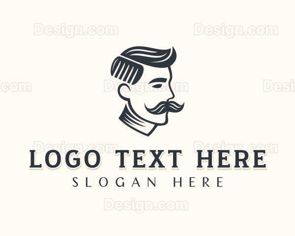 Haircut Barbering Grooming Logo