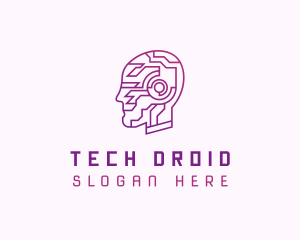 Artificial Intelligence Droid logo design