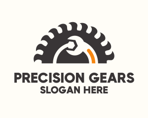 Mechanical Gear Wrench  logo design