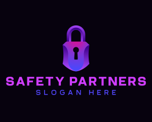 Protection Padlock Security logo