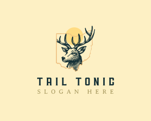 White Tailed Deer Ohio  logo