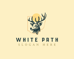 White Tailed Deer Ohio  logo