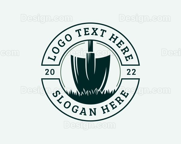 Gardening Shovel Tool Logo