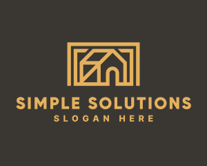 Simple House Frame logo design