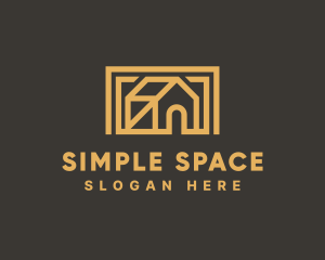 Simple House Frame logo design