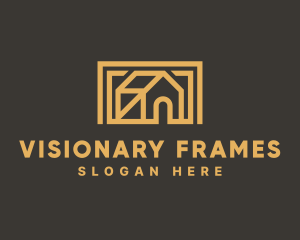 Simple House Frame logo design