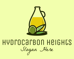 Natural Olive Oil Bottle logo