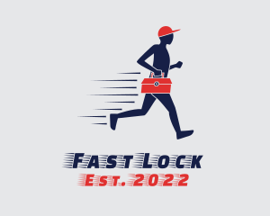 Fast Mechanic Man logo design