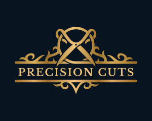 Scissors Barber Salon logo design