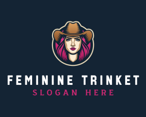 Feminine Cowgirl Saloon logo design