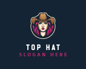 Feminine Cowgirl Saloon logo design