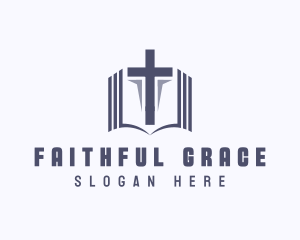 Holy Bible Cross logo design