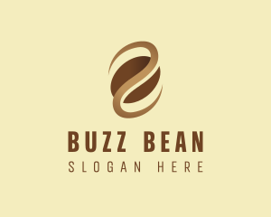 Caffeine Coffee Bean Cafe logo design