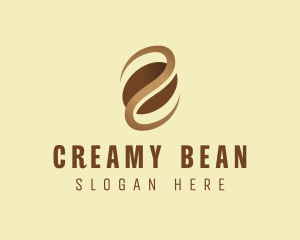 Caffeine Coffee Bean Cafe logo design