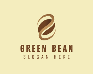 Caffeine Coffee Bean Cafe logo design