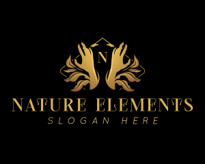 Natural Hand Beauty logo design