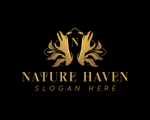 Natural Hand Beauty logo design