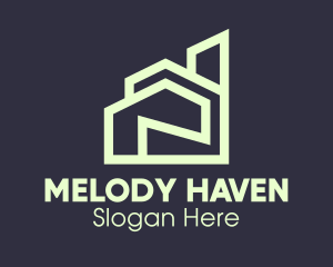 Modern Green Apartment Logo