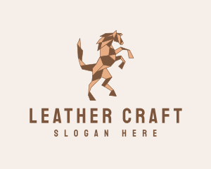 Horse Origami Craft logo design