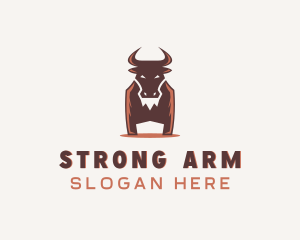 Strong Wild Bison logo design