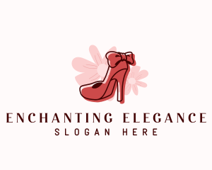 Elegant Flower Stiletto logo design