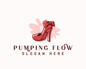 Elegant Flower Stiletto logo design