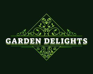 Stylish Garden Vine  logo design