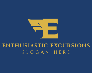 Luxury Wings Aviation logo design