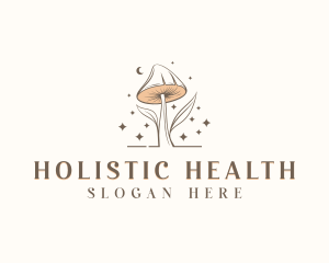 Holistic Organic Mushroom logo design