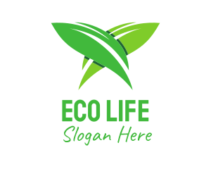 Green Leaves Nature logo design