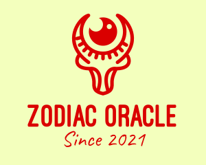 Red Ox Zodiac Sign logo