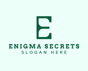 Green Environment Letter E logo design