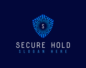 Technology Security Shield logo design