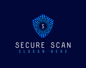 Technology Security Shield logo design