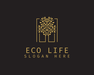 Natural Organic Tree logo design