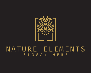 Natural Organic Tree logo design