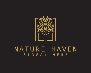 Natural Organic Tree logo design