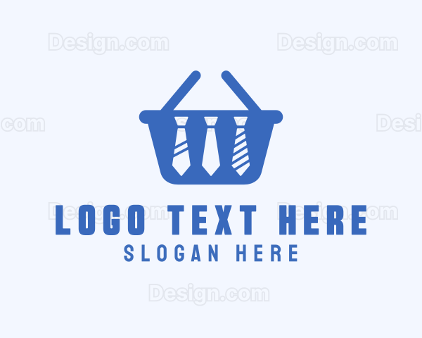 Necktie Shopping Basket Logo