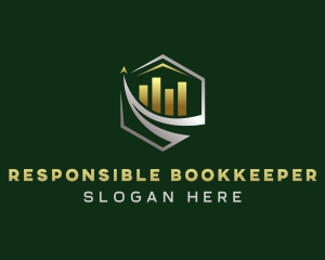 Financial Graph Statistics logo design