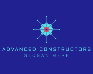 Tech Cogwheel Startup logo design