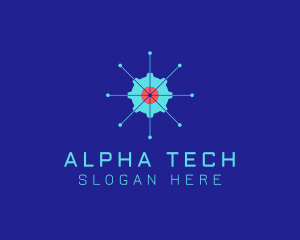 Tech Cogwheel Startup logo design