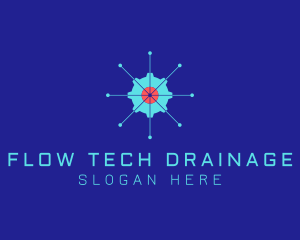 Tech Cogwheel Startup logo design