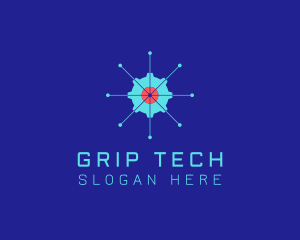 Tech Cogwheel Startup logo design