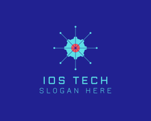 Tech Cogwheel Startup logo design