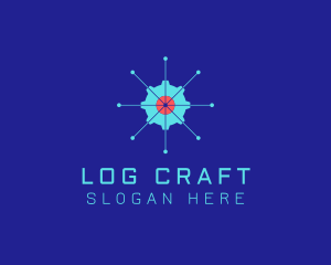 Tech Cogwheel Startup logo design