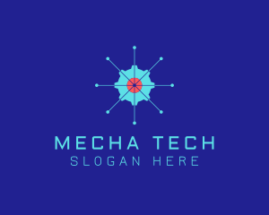 Tech Cogwheel Startup logo design